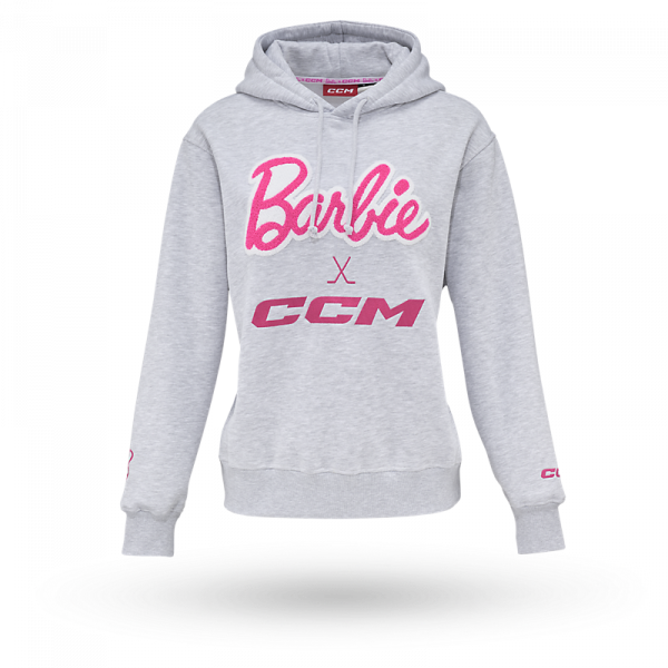 Barbie x CCM Grey Embroidered Hoodie
